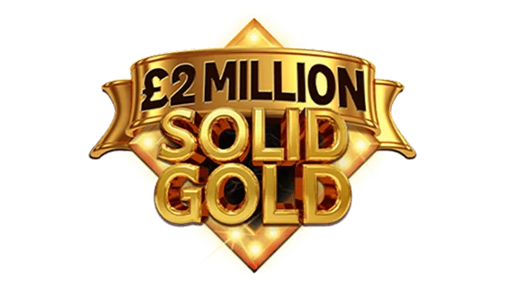 £2 Million Solid Gold scratch-off ticket