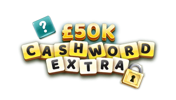 £50K Cashword Extra scratch-off ticket