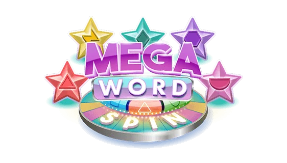 Mega Word Spin scratch-off ticket