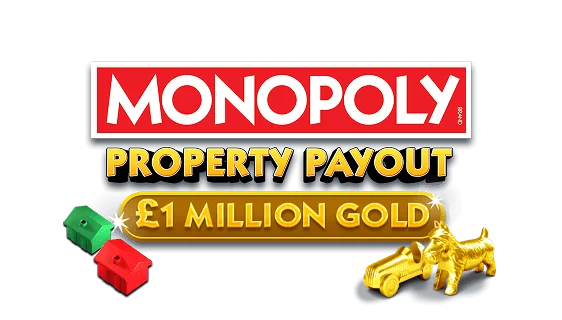 Monopoly Property Payout Gold scratch-off ticket