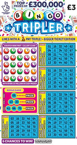 Bingo Tripler scratch-off ticket