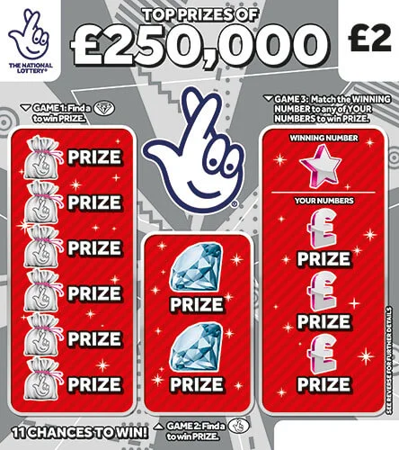 £250,000 Silver scratch-off ticket