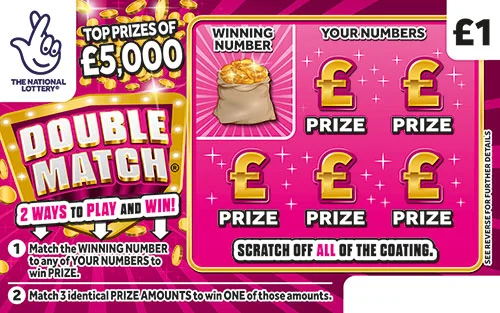 Double Match scratch-off ticket