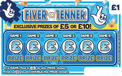 Fiver Or Tenner scratch-off ticket