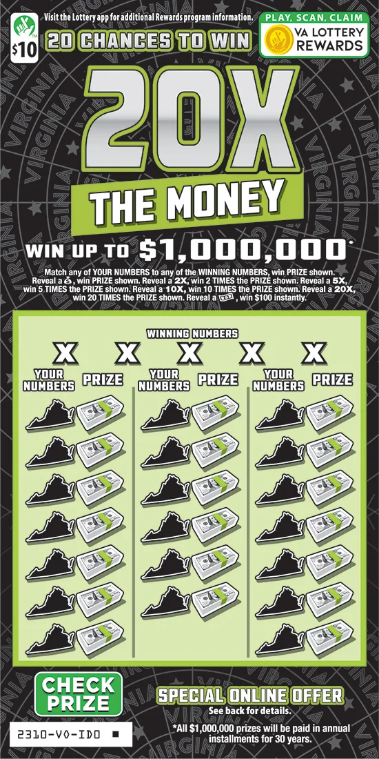 20X The Money (Game #2310)