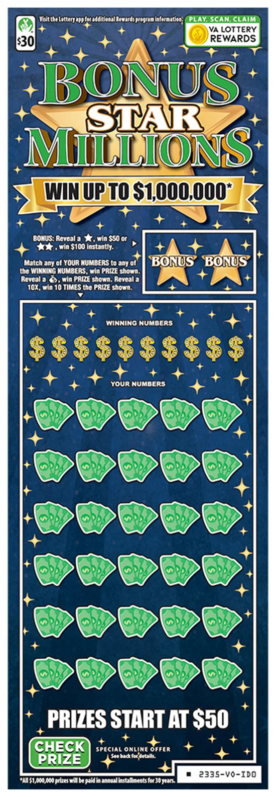 BONUS STAR MILLIONS