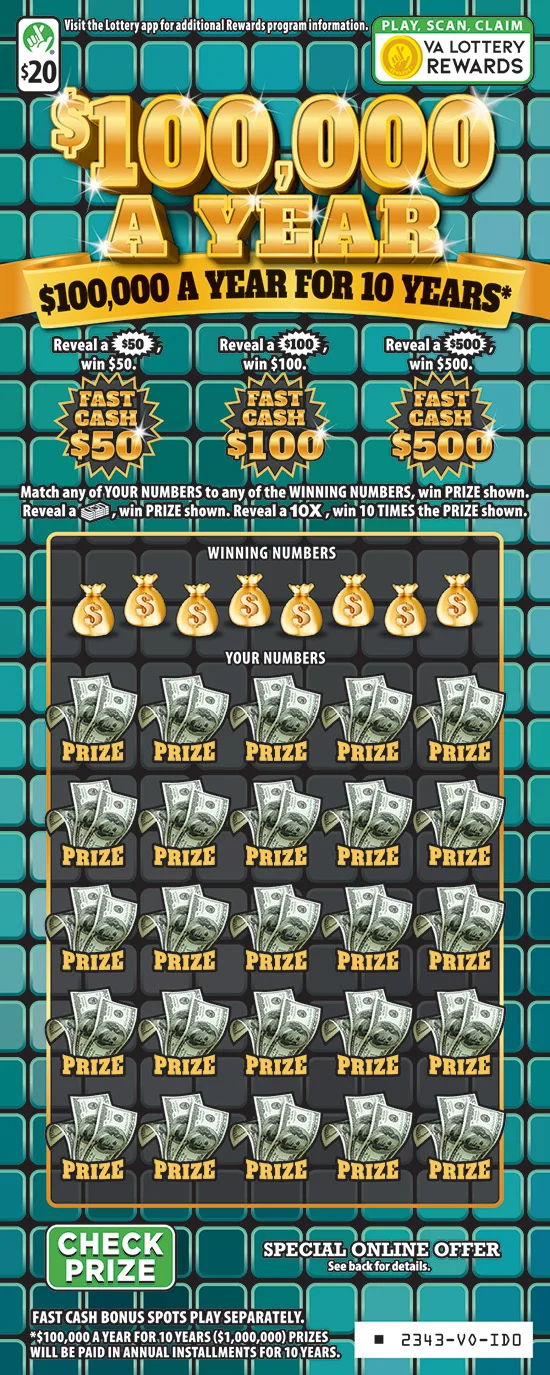 $100,000 A YEAR
