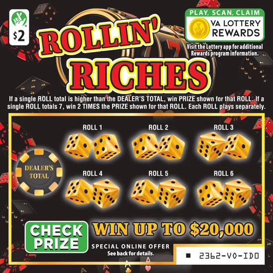 Rollin Riches scratch-off ticket