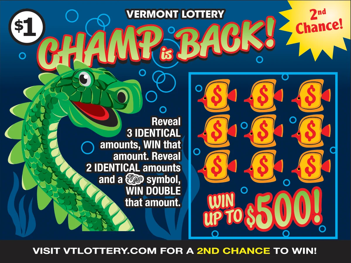 Champ is Back! scratch-off ticket