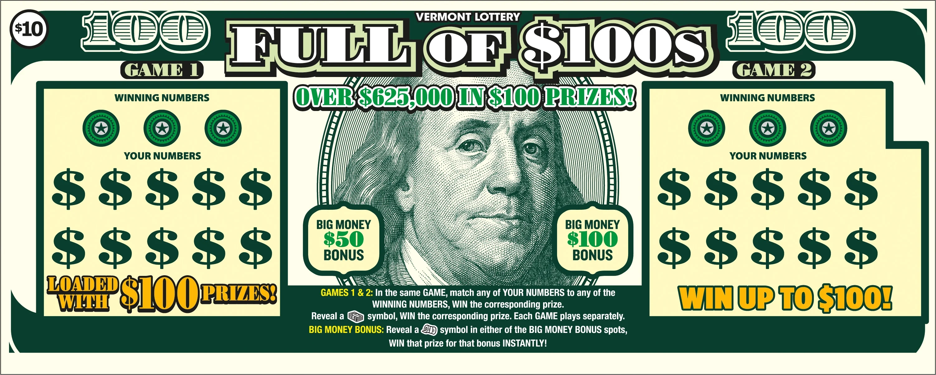 Full of $100s scratch-off ticket