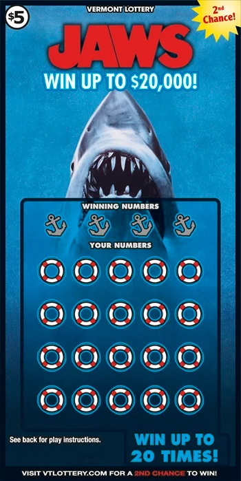 JAWS scratch-off ticket