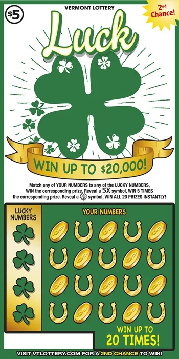 Luck scratch-off ticket