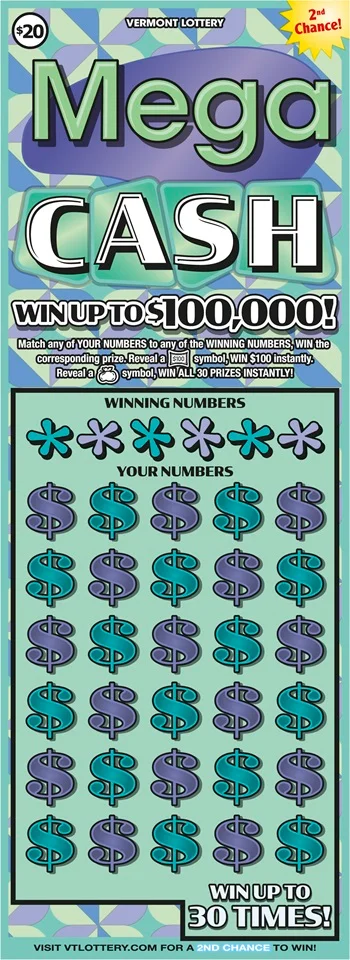 Mega Cash scratch-off ticket