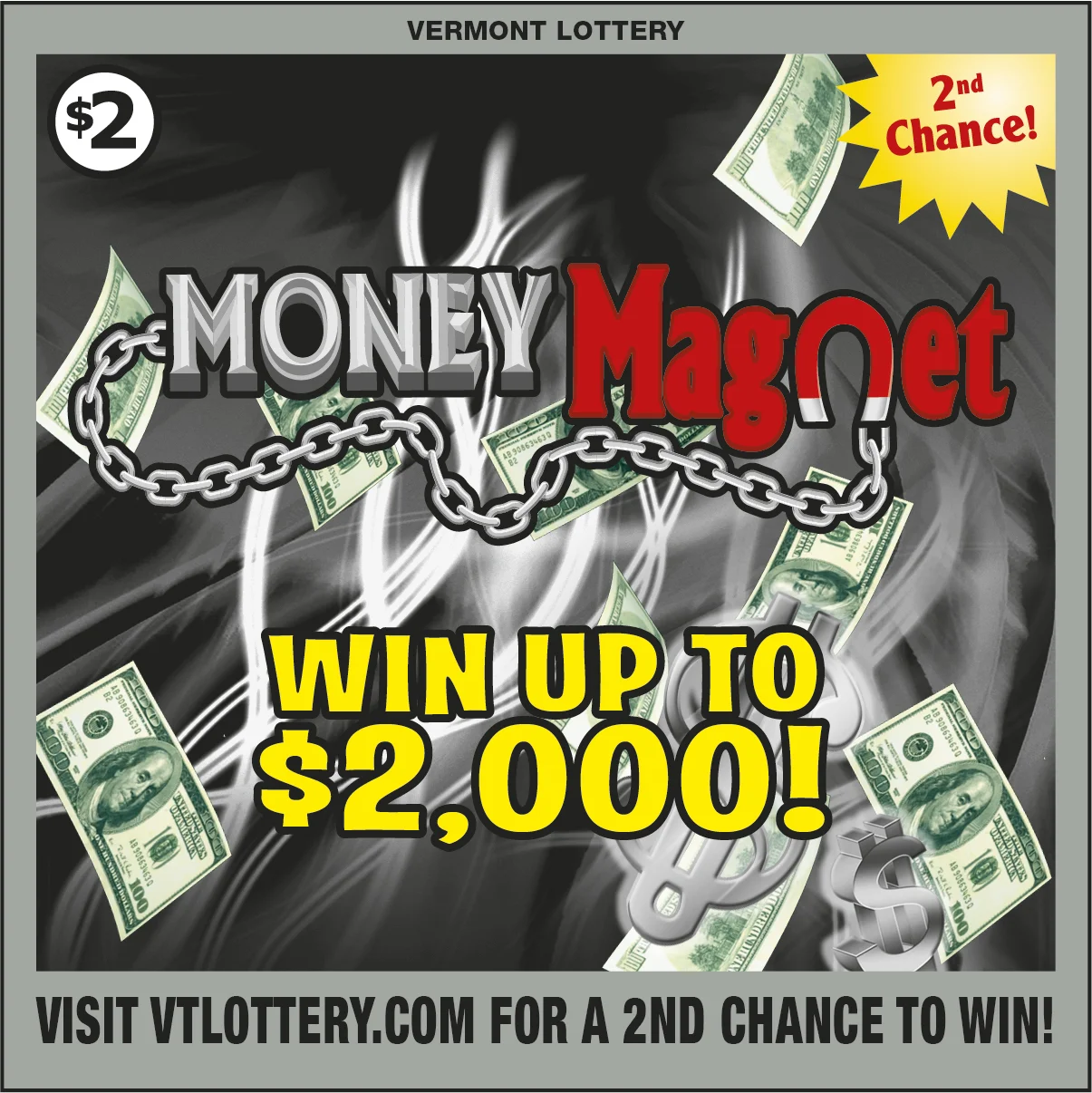 Money Magnet scratch-off ticket