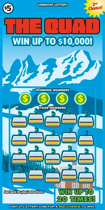 The Quad scratch-off ticket