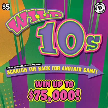 WILD 10S scratch-off ticket