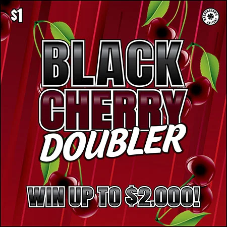 BLACK CHERRY DOUBLER scratch-off ticket