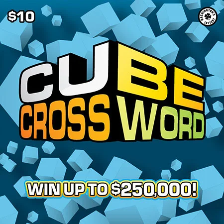 CUBE CROSSWORD scratch-off ticket