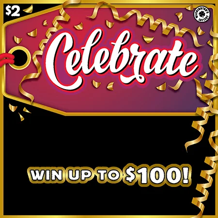 CELEBRATE scratch-off ticket