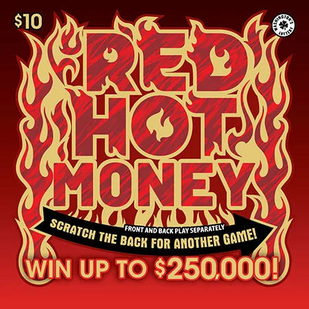RED HOT MONEY scratch-off ticket