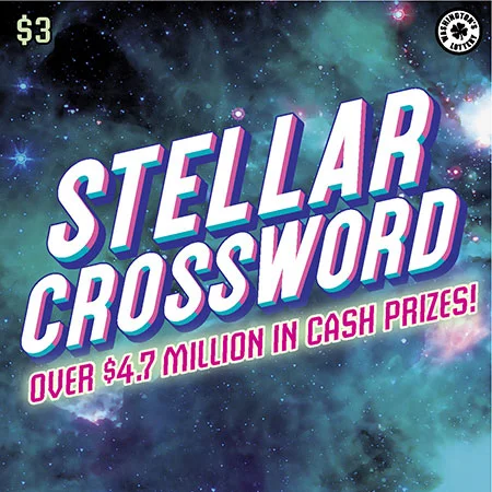 STELLAR CROSSWORD scratch-off ticket