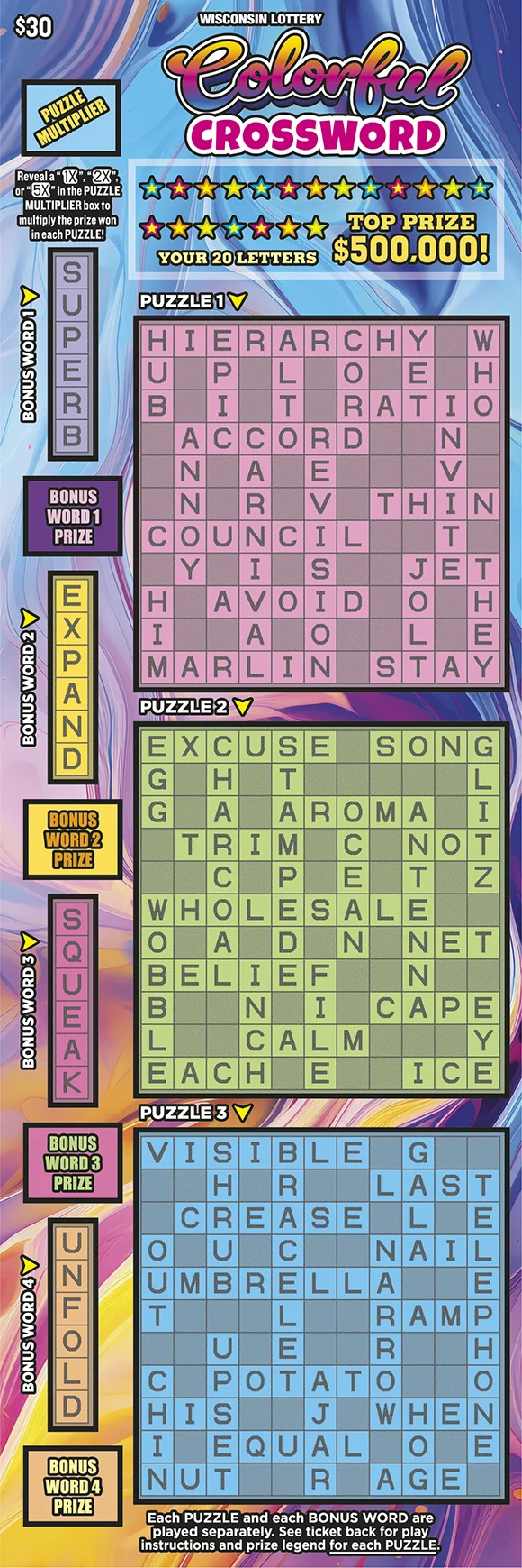 COLORFUL CROSSWORD