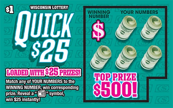 QUICK $25 scratch-off ticket