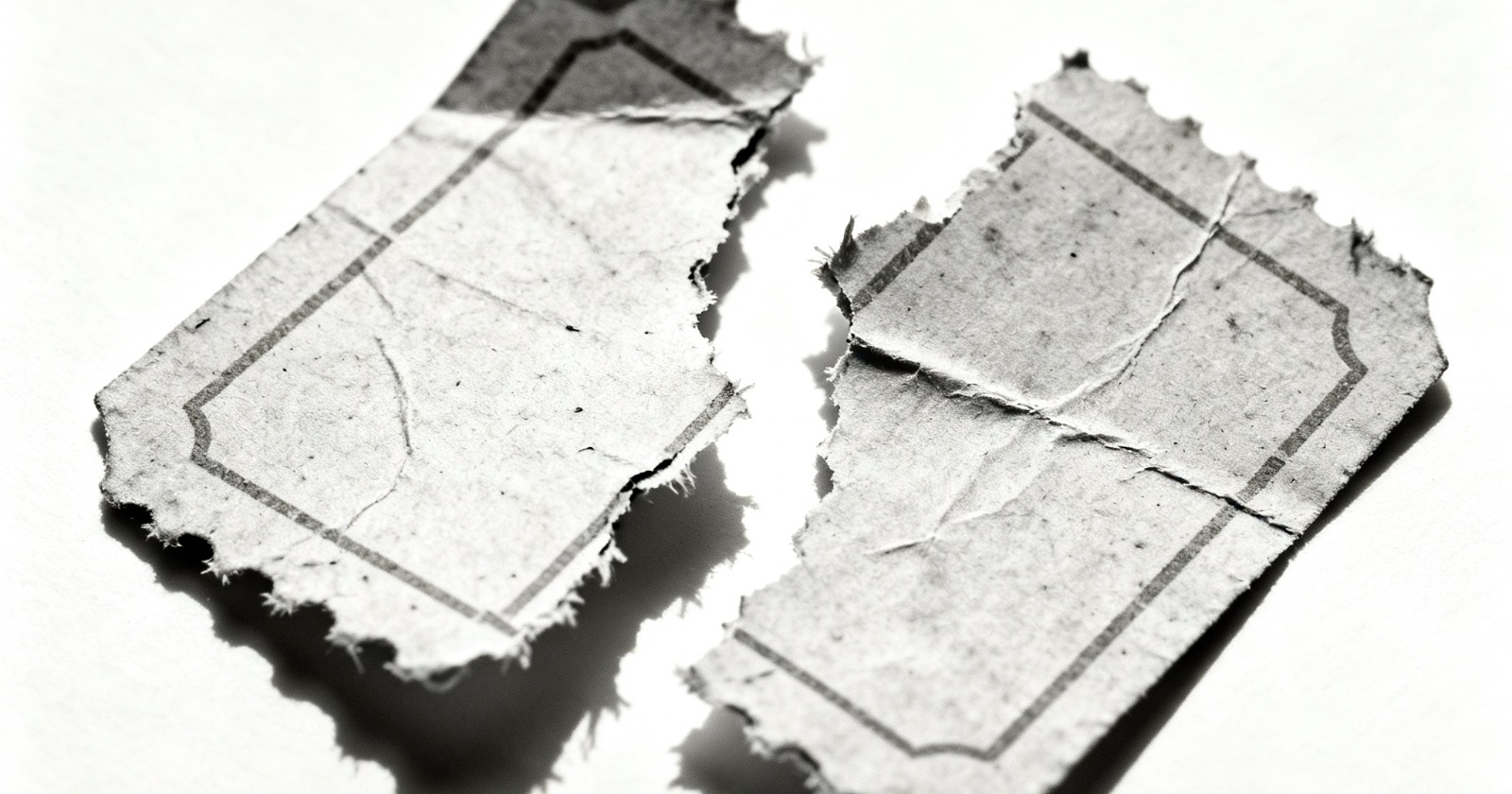 damaged ticket