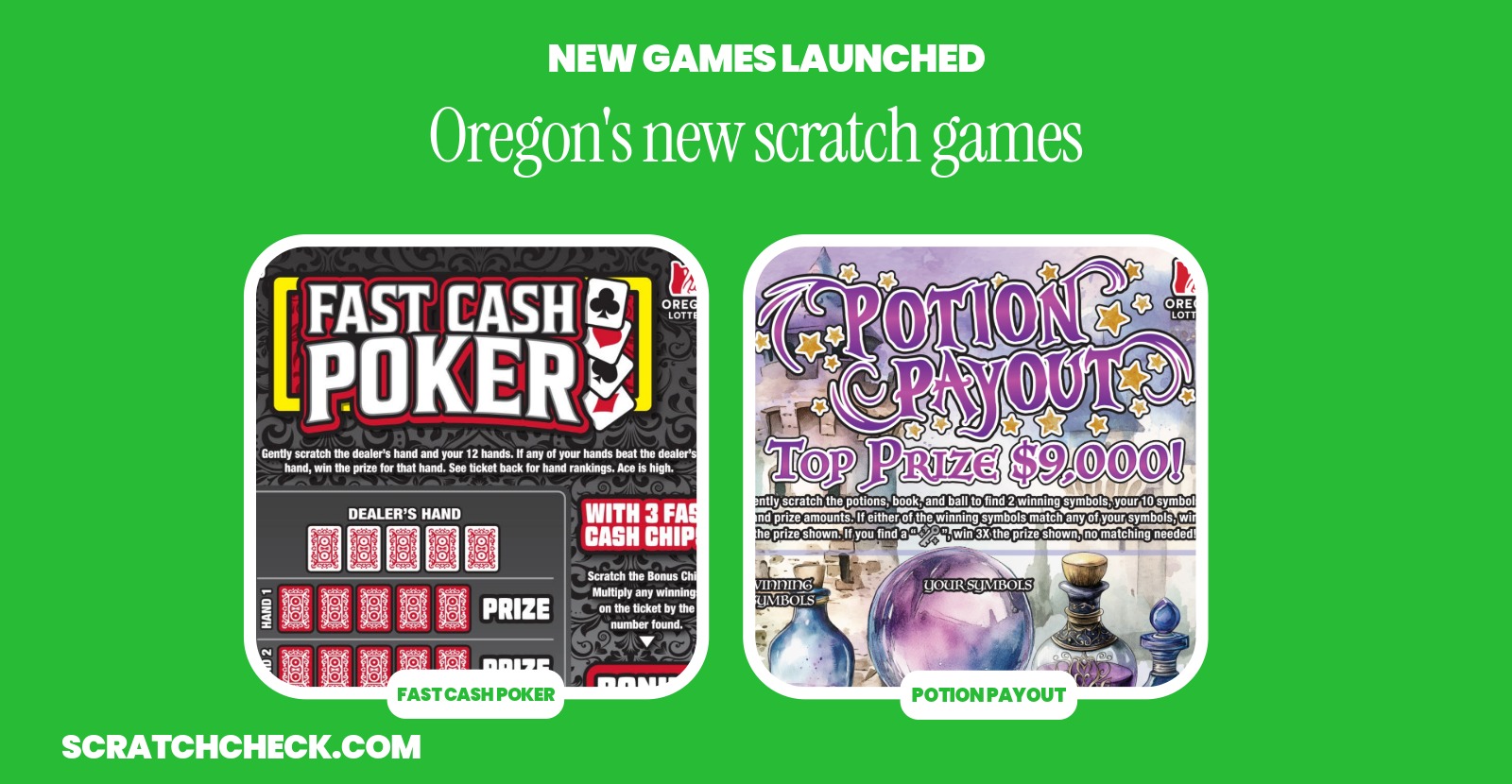 Oregon Just Launched 3 New Scratch-Offs in July 2026