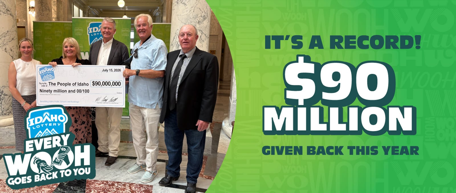 Idaho Lottery Hands Public Schools a Record Payout