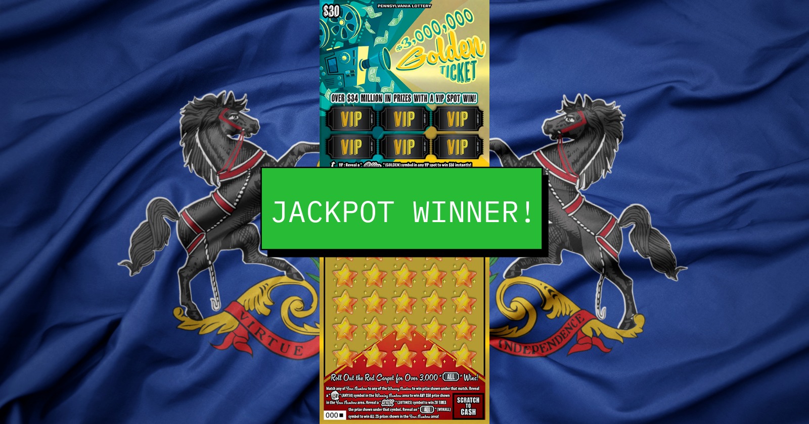 A $3 million scratch-off sold in Erie County, Pennsylvania