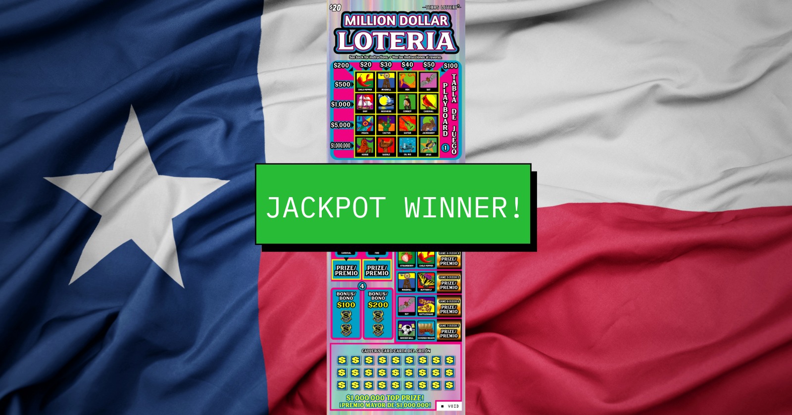 Denton resident claims $1 million Texas scratch-off prize, leaving one top prize on a game Texas has already replaced