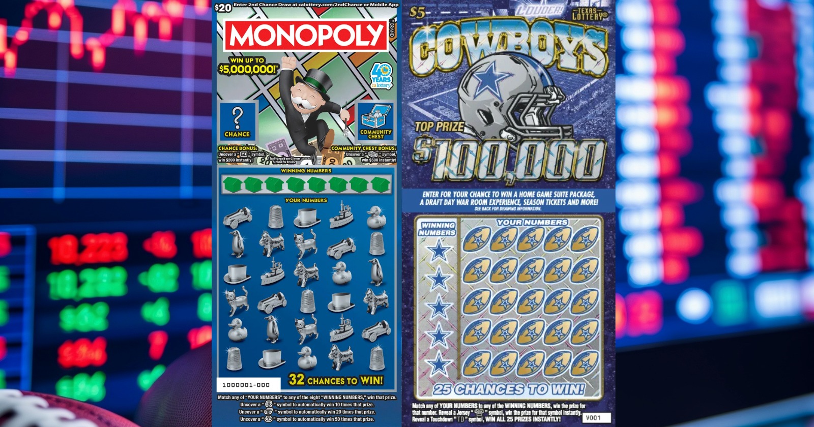 Do licensed scratch-offs like Monopoly and NFL teams pay worse? We reviewed the data
