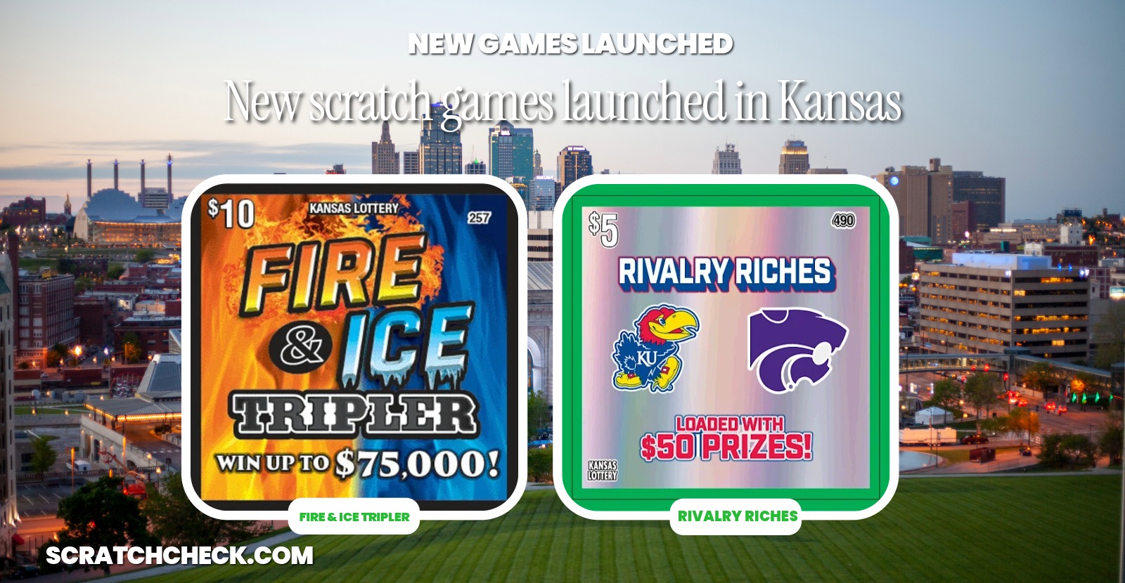 Kansas launched 3 new scratch-offs, and two of them went straight to the top of the state
