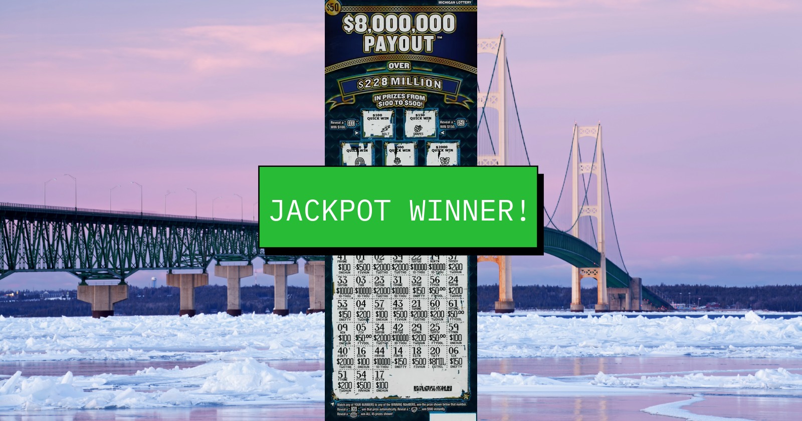 Father’s Day scratch-off gift wins Michigan family a record $8 million