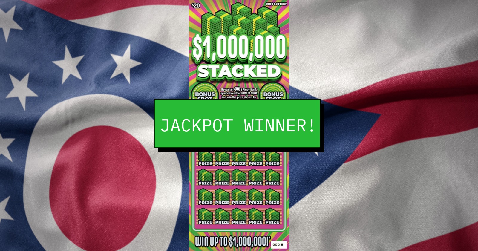 A man in Ohio bought a scratch off ticket on the clerk’s advice and won $1 million