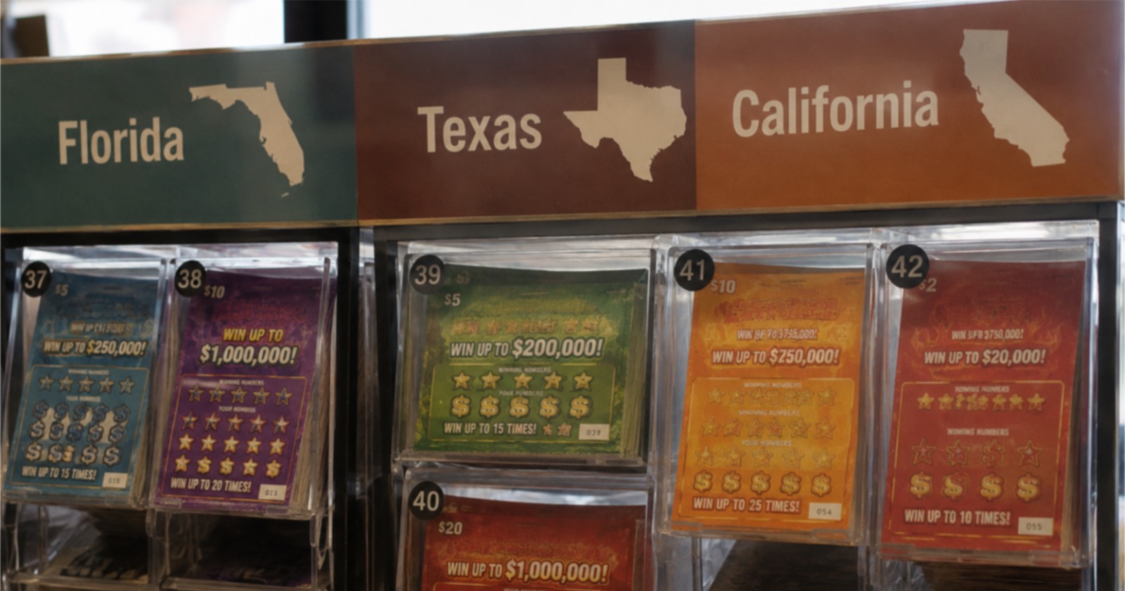 Florida, Texas, and California: which big state treats scratch off players best?