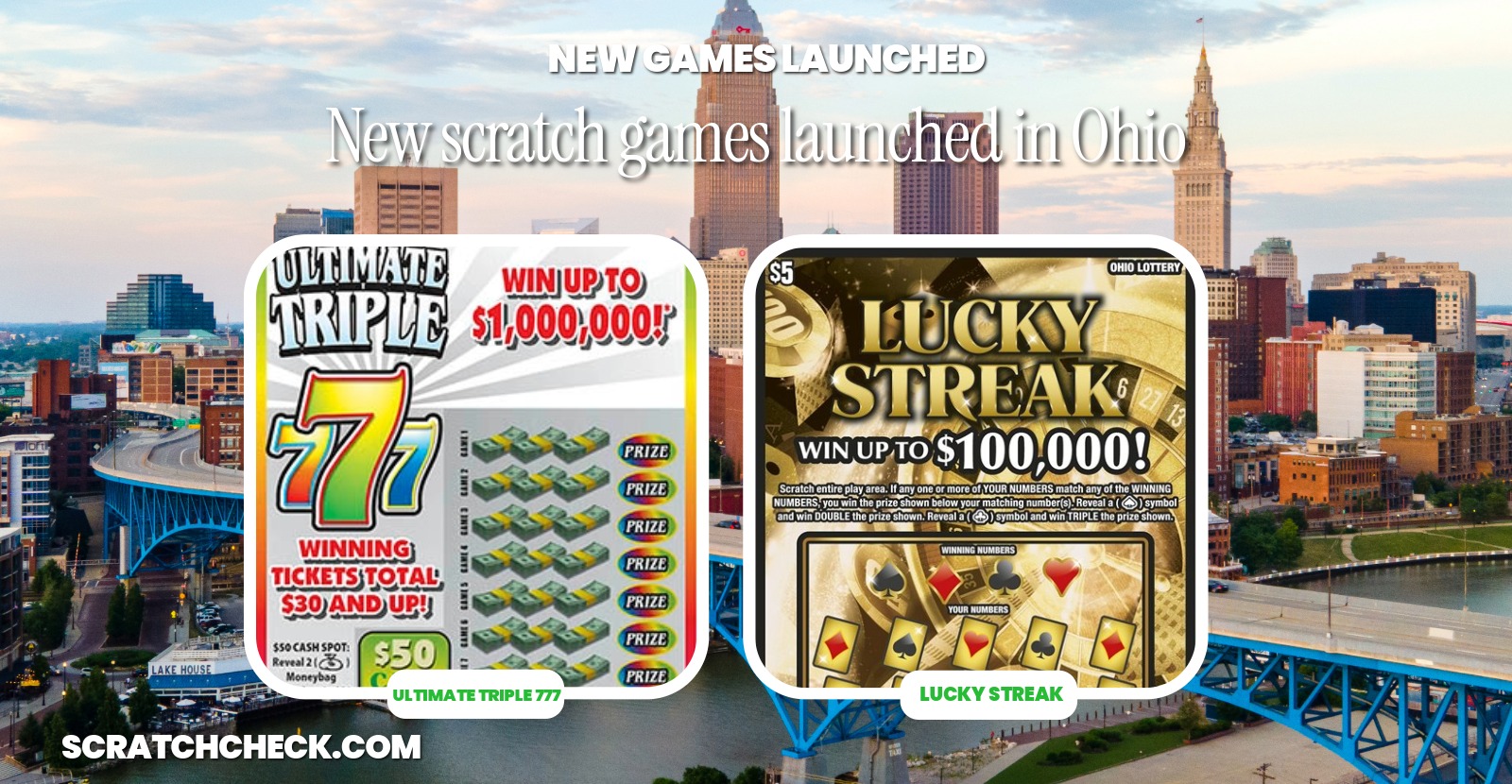 Ohio launched four scratch-offs at once, and the $20 Ultimate Triple 777 ranks second in the state
