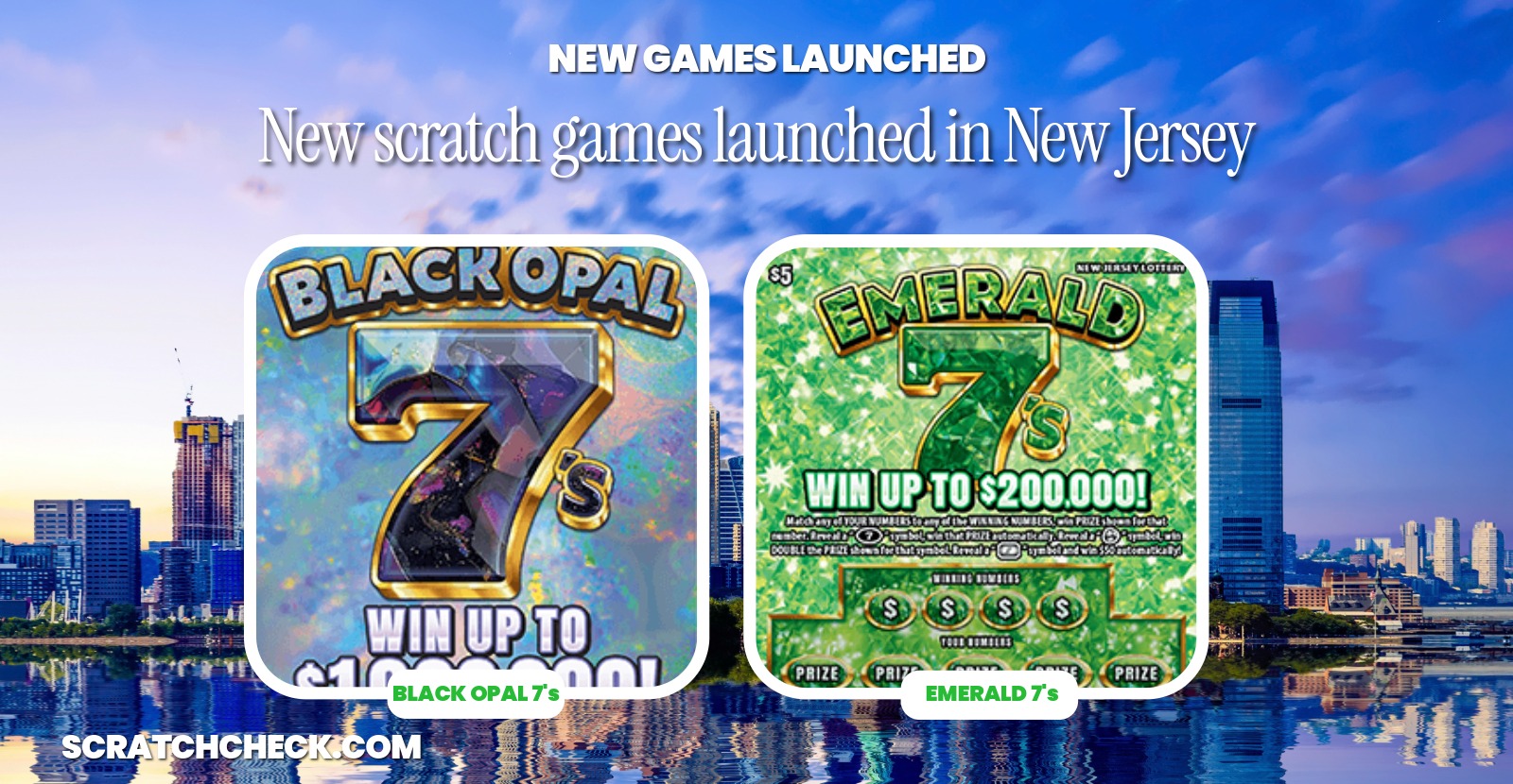 New Jersey launches "7's" scratch-off tickets, and one of them is the 2nd best game in the state