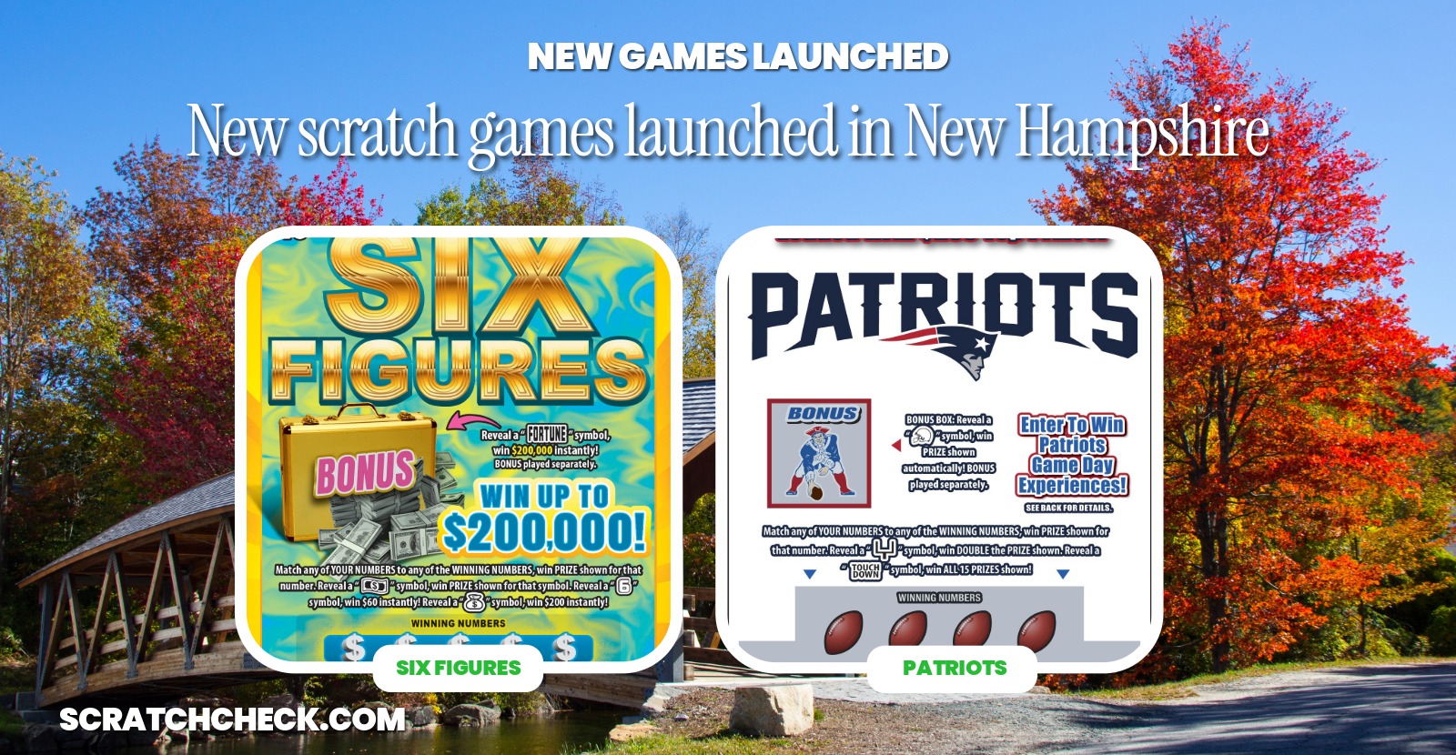 New Hampshire launched five scratch-offs at once, and "Six Figures" is now the top game in the state