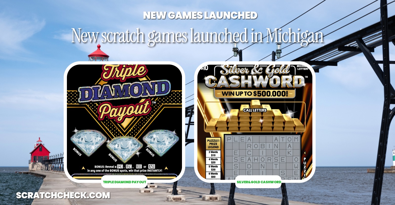 Michigan launched four new scratch-offs for September 2026