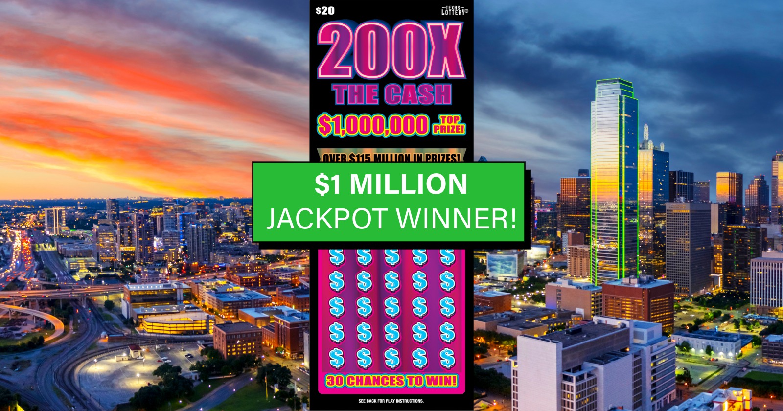 Texas player wins $1 million on 200X The Cash in Katy