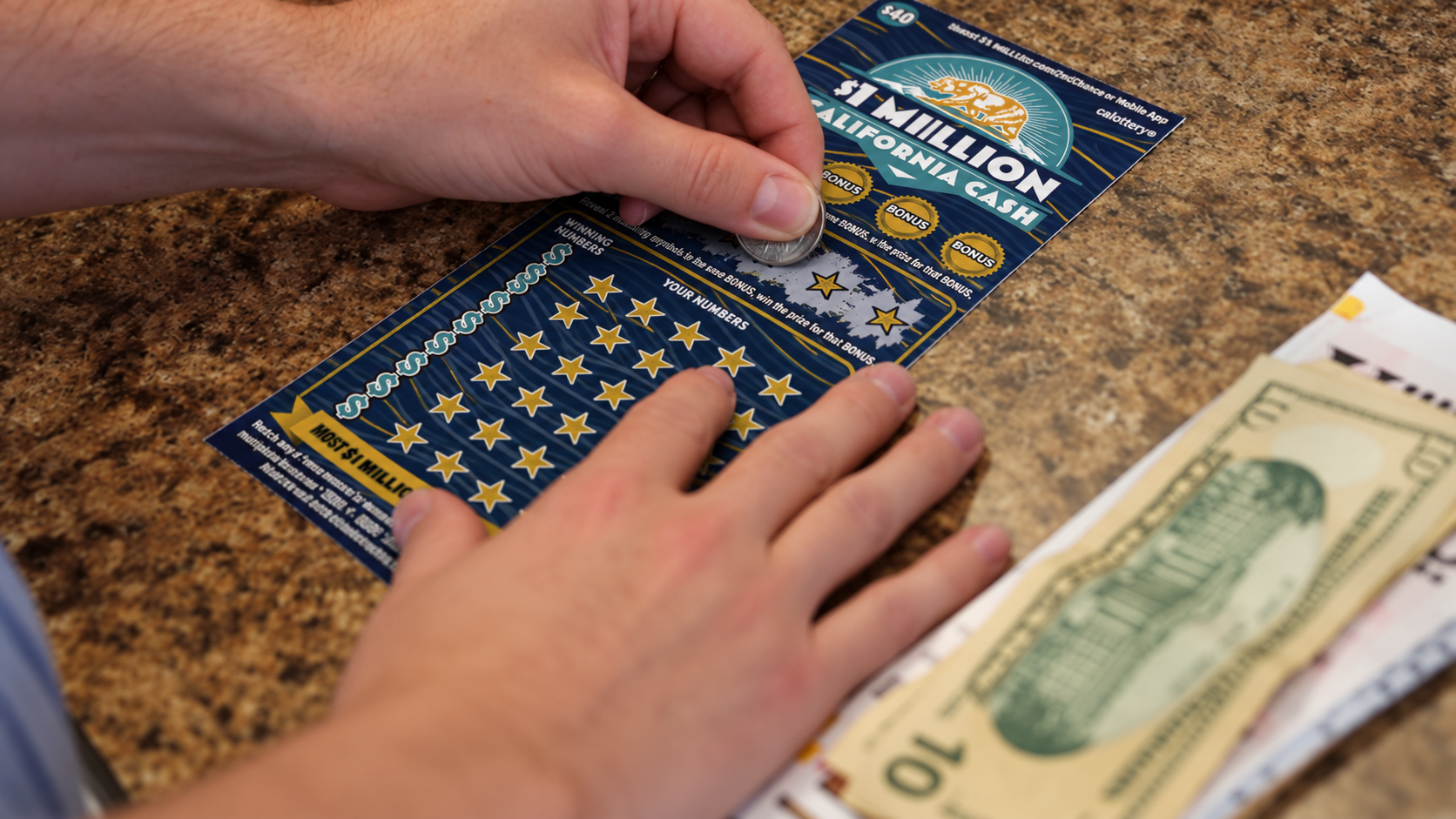 When should you cash out a scratch-off win instead of buying more tickets?
