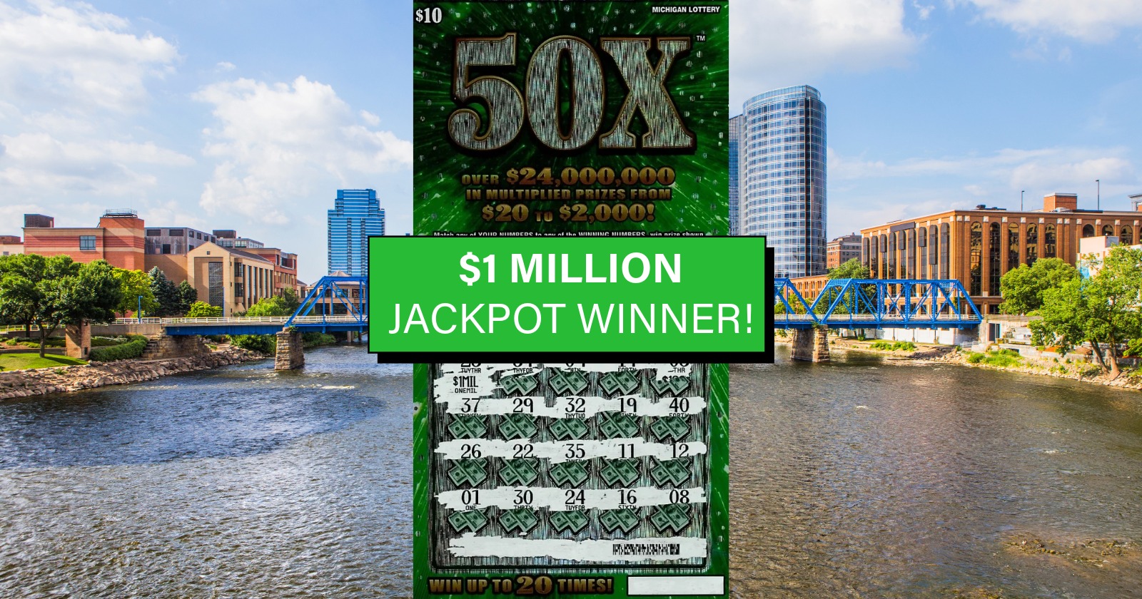 A Macomb County woman checked the prizes remaining page, then won $1 million on 50X