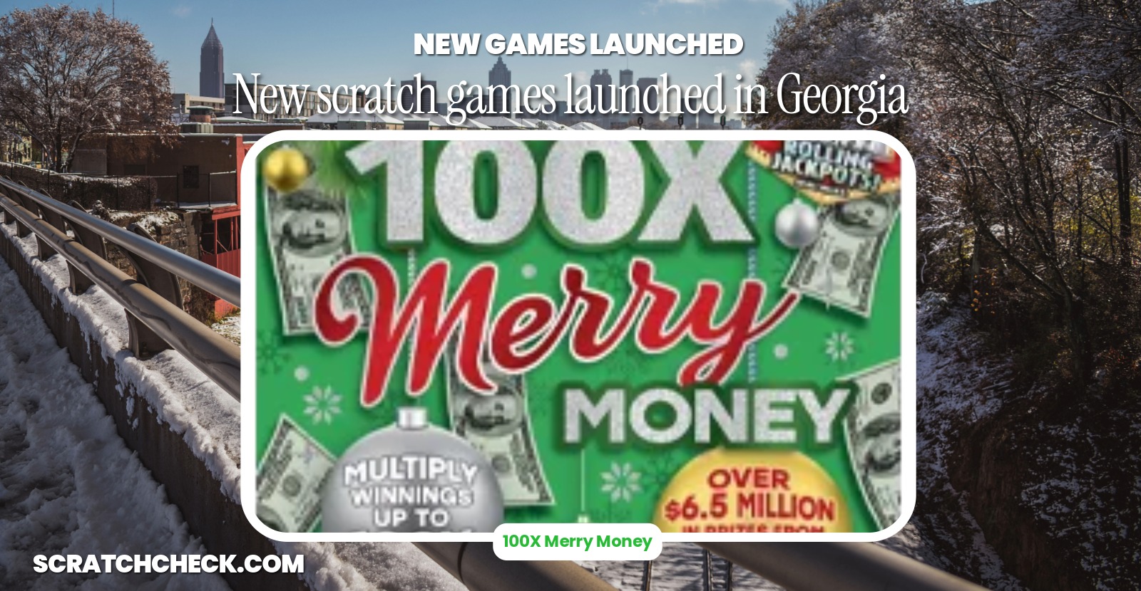 Georgia's five holiday scratch-offs each rate first at their respective price points