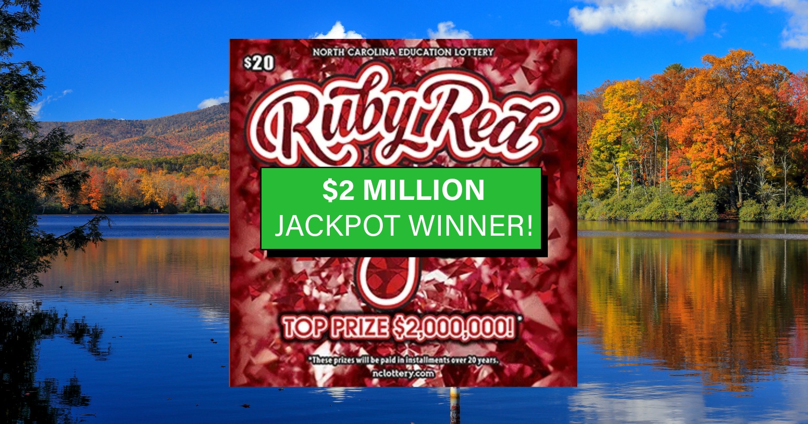 Cherryville woman wins $2 million on "Ruby Red 7's"