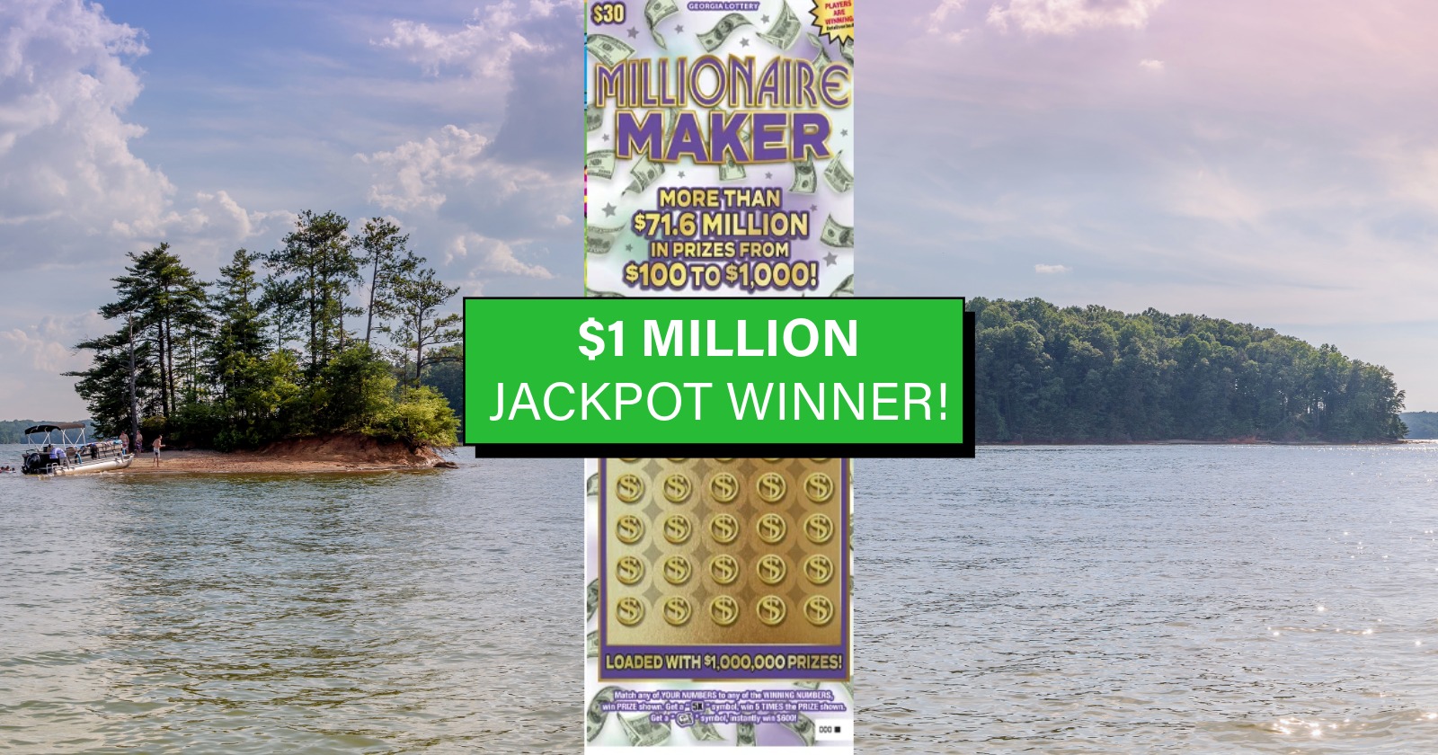 A Kroger in Sugar Hill, Georgia sold a $1 million "Millionaire Maker" ticket